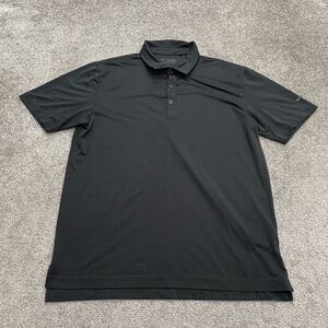 Columbia Golf Omni Freeze Polo Shirt Mens Large Black Short Sleeve Stretch Top